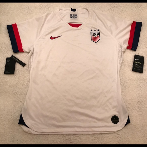 Nike Tops - NWT USWNT soccer jersey women’s USA white 2019, XL